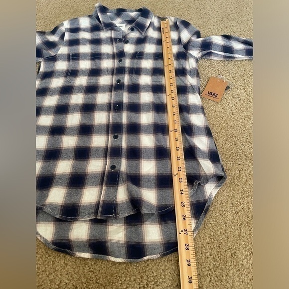 Vans Meridian Flannel Shirt Plaid Long Sleeve Button Up Top New Size S - Picture 9 of 9